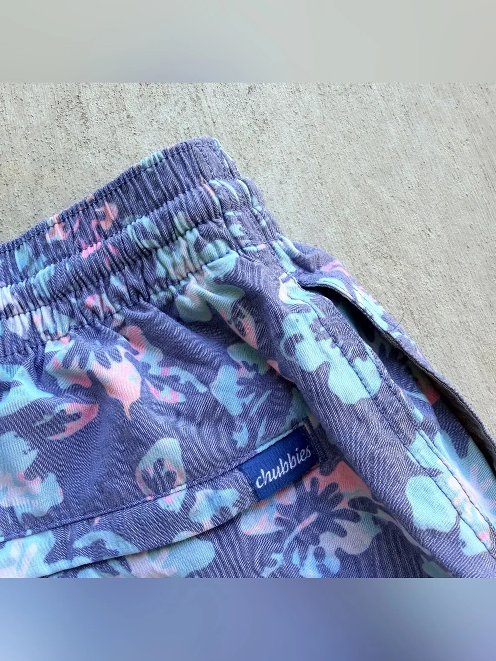 Chubbies Swim Trunks Floral All Over Print Size Small